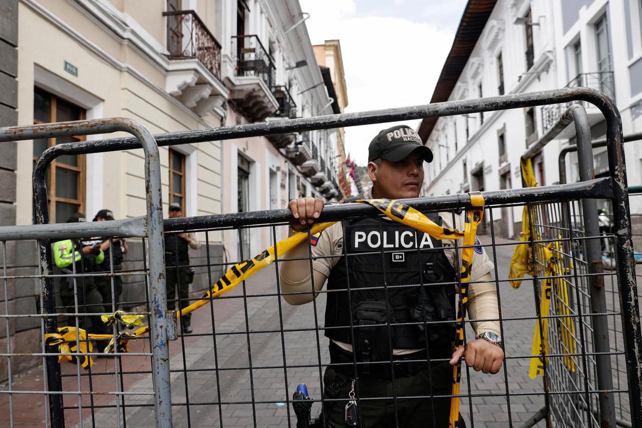 Security during visit by Argentina's Milei, in Quito