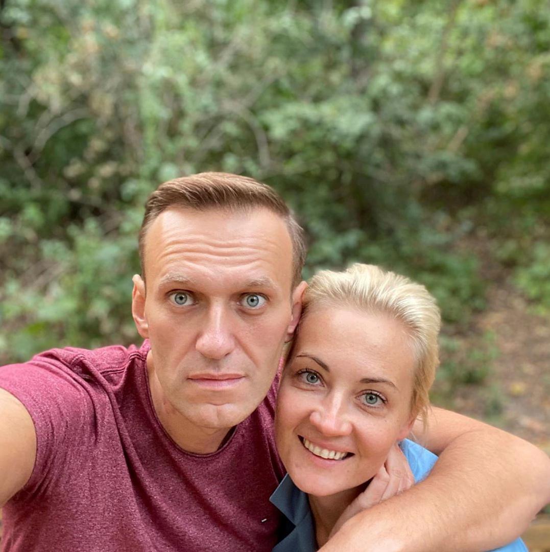 Russian opposition politician Alexei Navalny and his wife Yulia Navalnaya pose for a picture in an unknown location Russian opposition politician Alexei Navalny and his wife Yulia Navalnaya pose for a picture in an unknown location, in this undated image obtained from social media September 25, 2020. Courtesy of Instagram @NAVALNY/Social Media via REUTERS  ATTENTION EDITORS - THIS IMAGE HAS BEEN SUPPLIED BY A THIRD PARTY. MANDATORY CREDIT INSTAGRAM @NAVALNY. NO RESALES. NO ARCHIVES. SOCIAL MEDIA