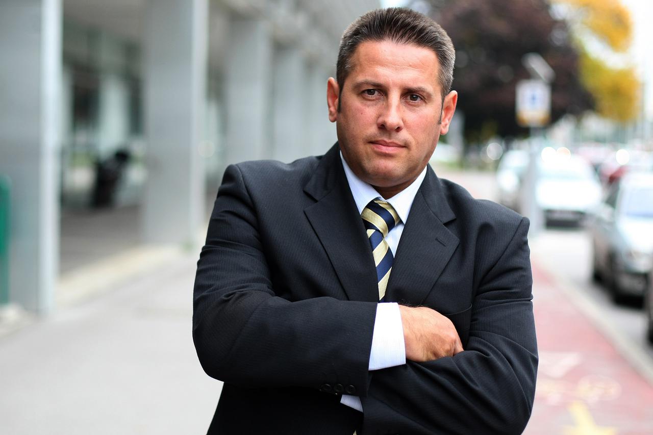 01.10.2010., Zagreb - Alen Gospocic, novi direktor Zagrebackih cesta, podruznice Zagrebackog holdinga.  