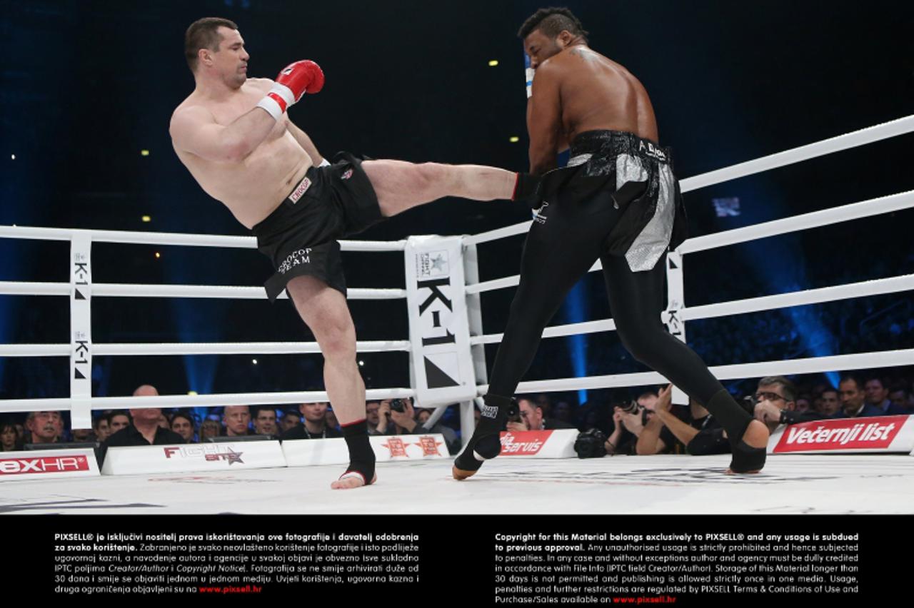 '15.03.2013., Arena Zagreb, Zagreb - K-1 World Grand Prix Finals.Mirko Filipovic - Jarrell Miller. Photo: Igor Kralj/PIXSELL'