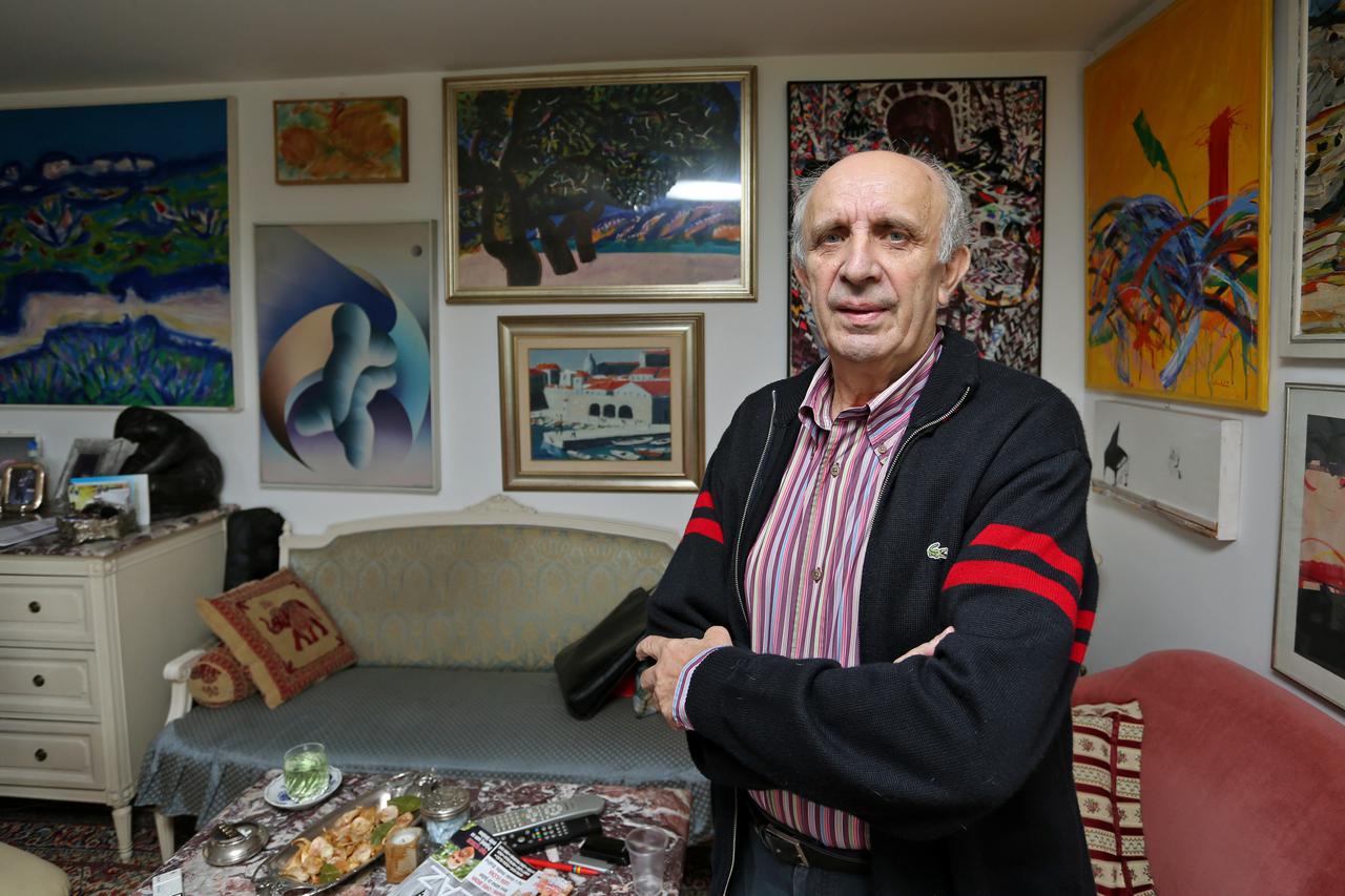 11.10.2012., Zagreb - Miroslav Lilic, voditelj i urednik prvih Dnevnika, covjek koji je objavio Titovu smrt i bivsi glavni urednik HRT-a.  Photo: Igor Kralj/PIXSELL