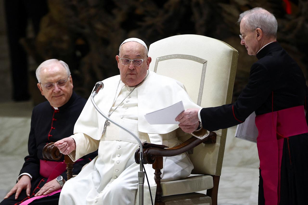 Pope Francis holds weekly audience at the Vatican