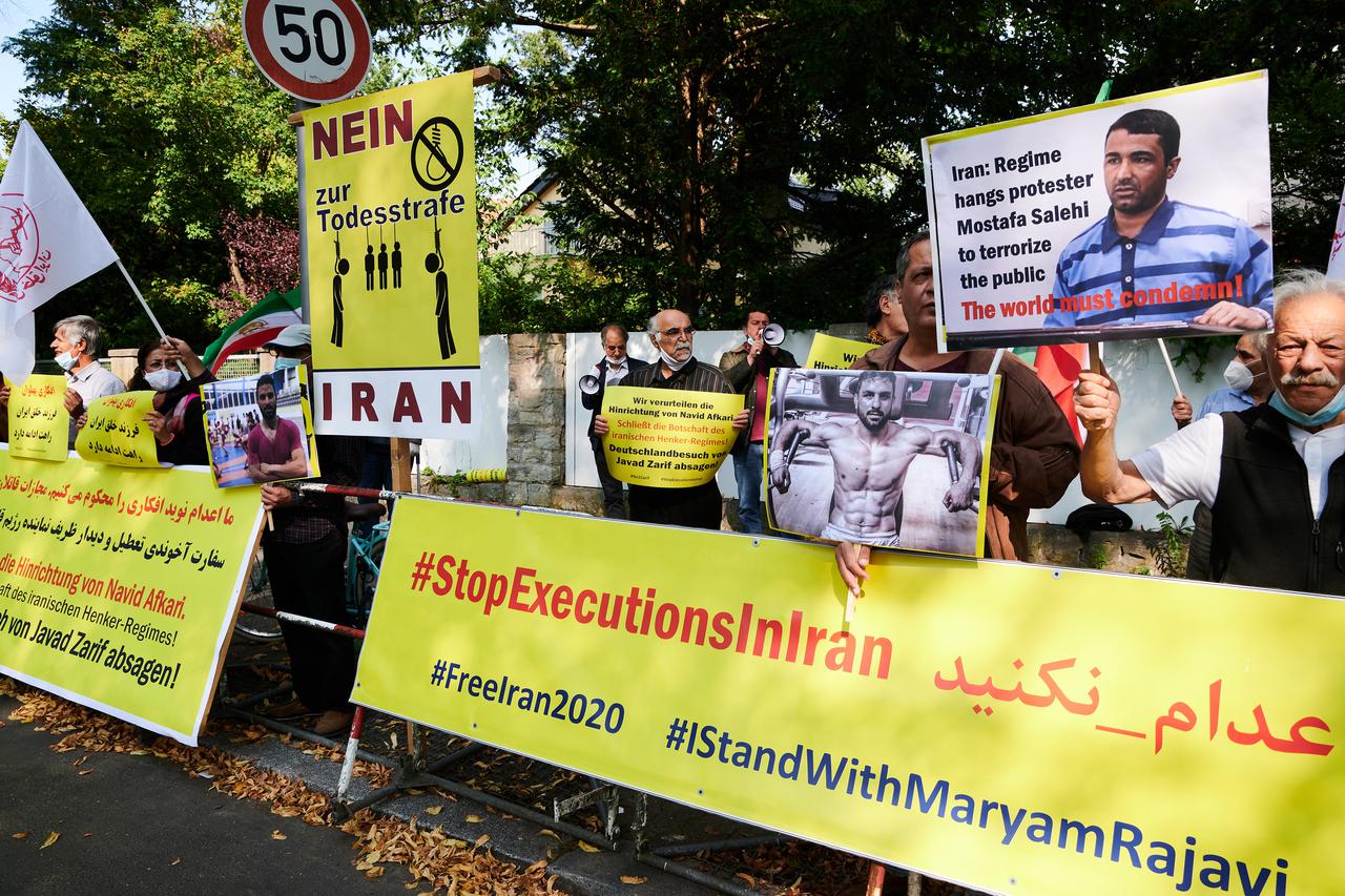 Demonstration against execution of wrestler Afkari in Iran