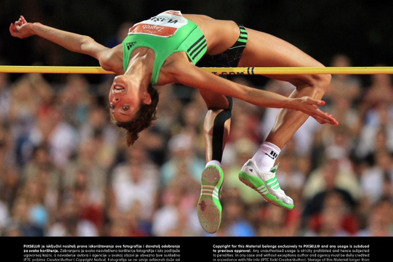 '13.09.2011., Mladost, Zagreb - 61. jubilarni memorijal Borisa Hanzekovica, atletski miting IAAF World Challenge Zagreb 2011. Skok u vis, Blanka Vlasic.  Photo: Dalibor Urukalovic/PIXSELL'