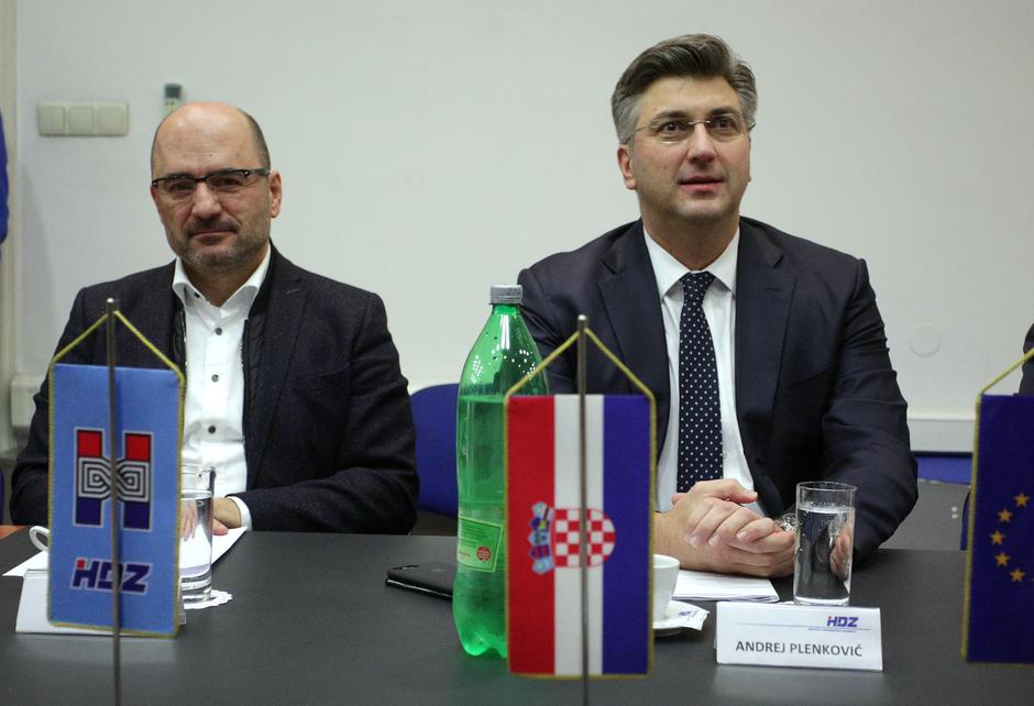 Milijan Brkić i Andrej Plenković