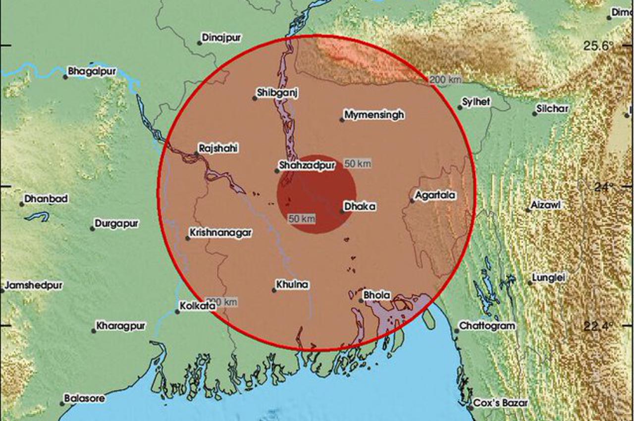 Potres magnitude 5,7 pogodio Bangladeš