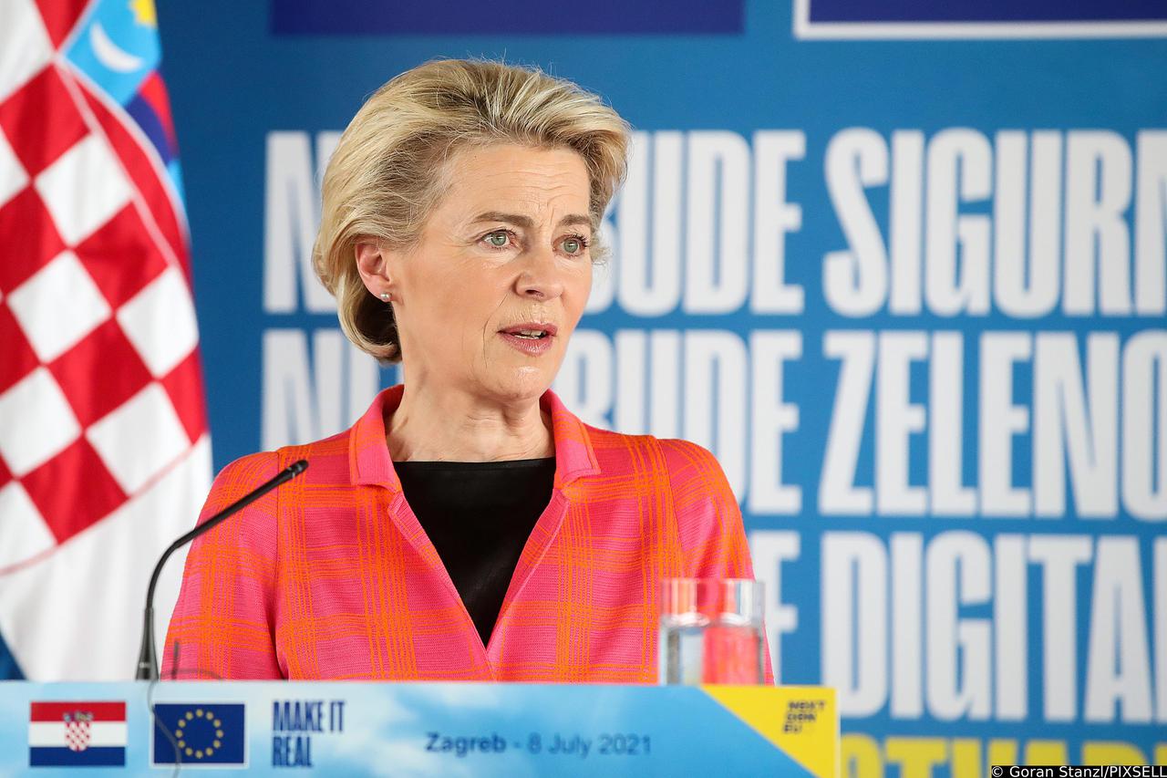 Predsjednica Europske komisije Ursula von der Leyen u posjetu Hrvatskoj