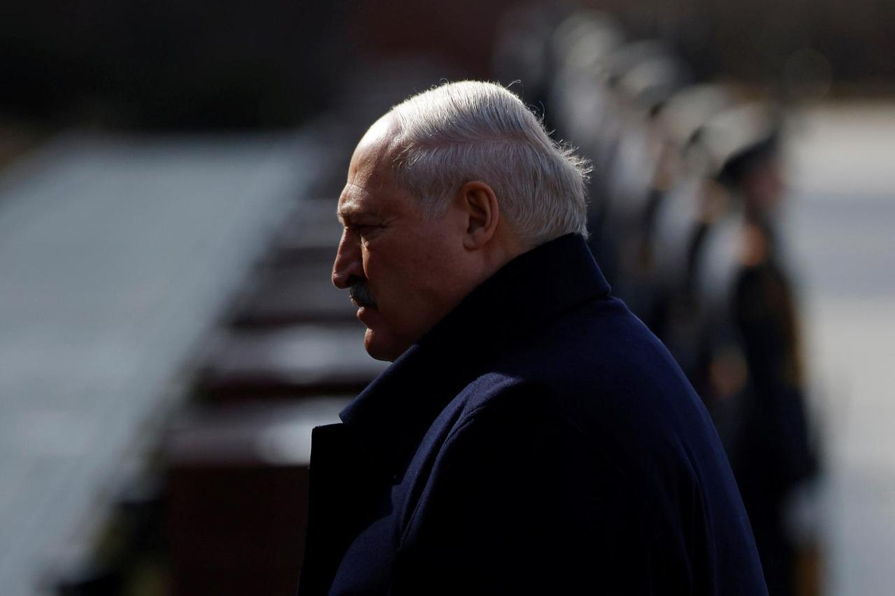 Belarusian President Lukashenko attends a wreath-laying ceremony in Moscow