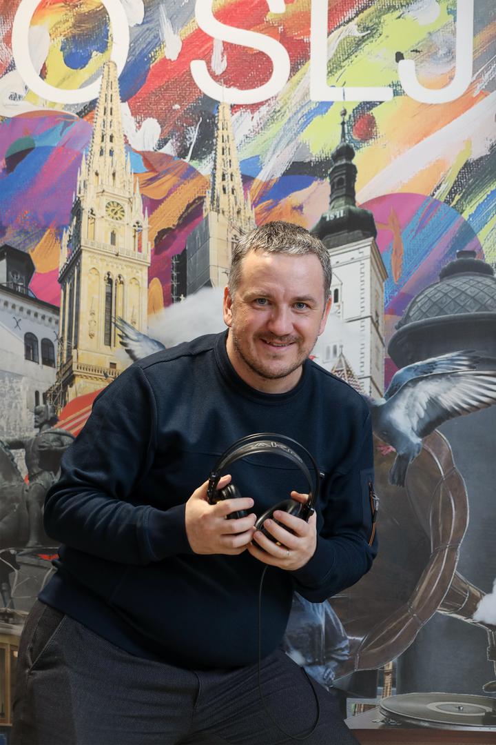 24.02.2025., Zagreb, HRT, radio Sljeme - Ivan Hlupic, radijski voditelj i radijski novinar Photo: Robert Anic/PIXSELL