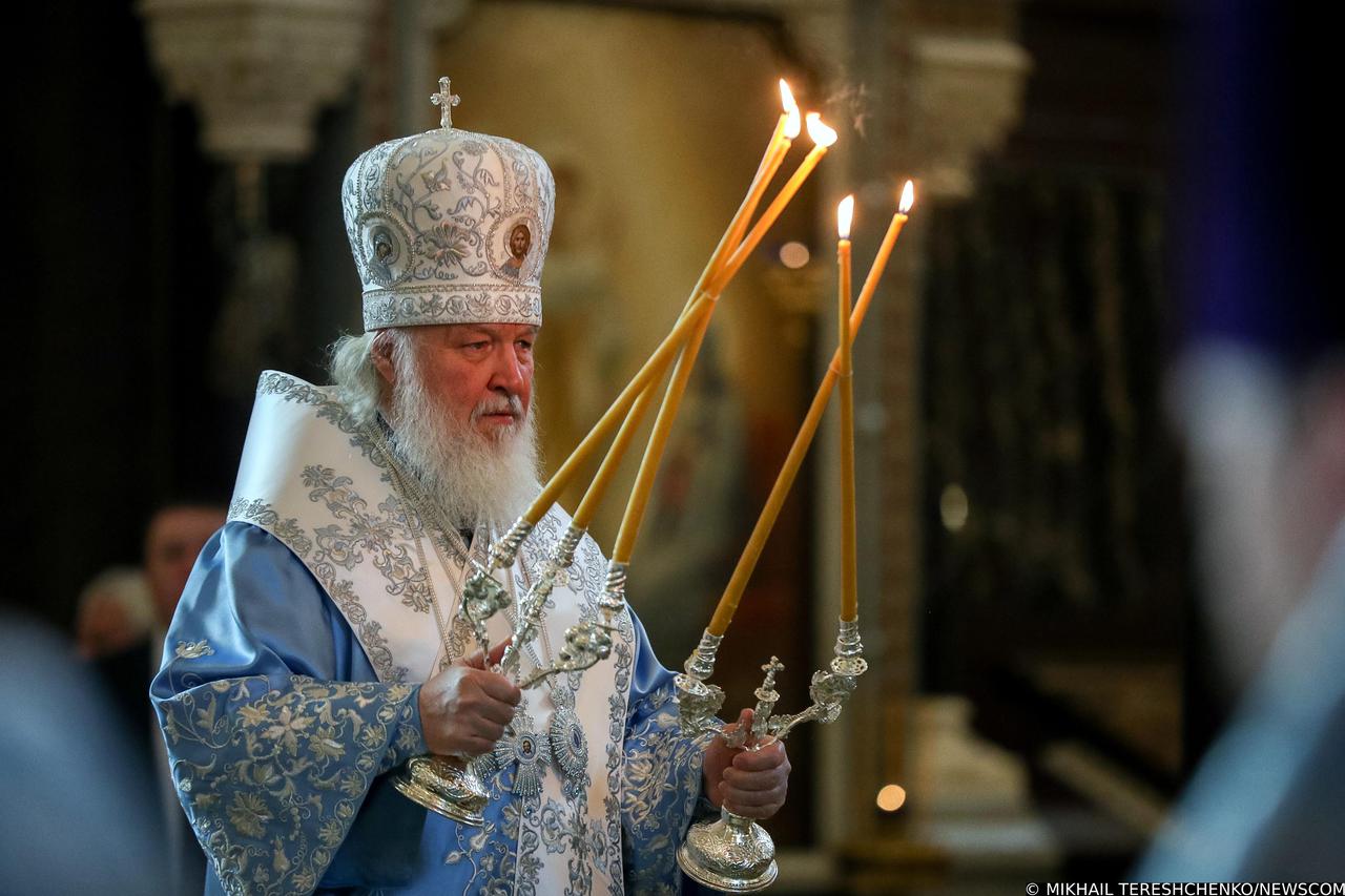Moskva: Patrijarh Kiril Moskovski služi misu na blagdan Navještenja