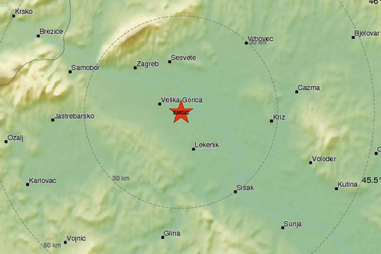 Potres kod Velike Gorice