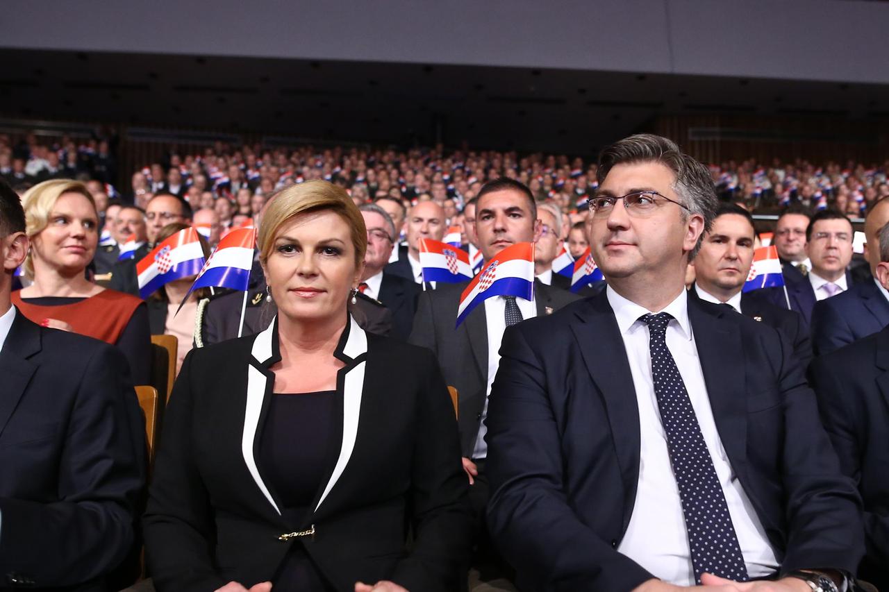 Plenković i Grabar-Kitarović