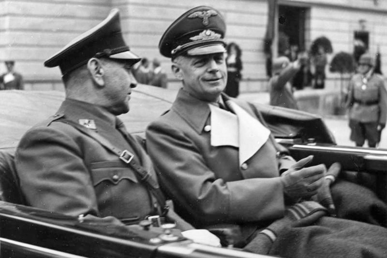 Ante Pavelić i Joachim von Ribbentrop u Salzburgu 6. lipnja 1941.