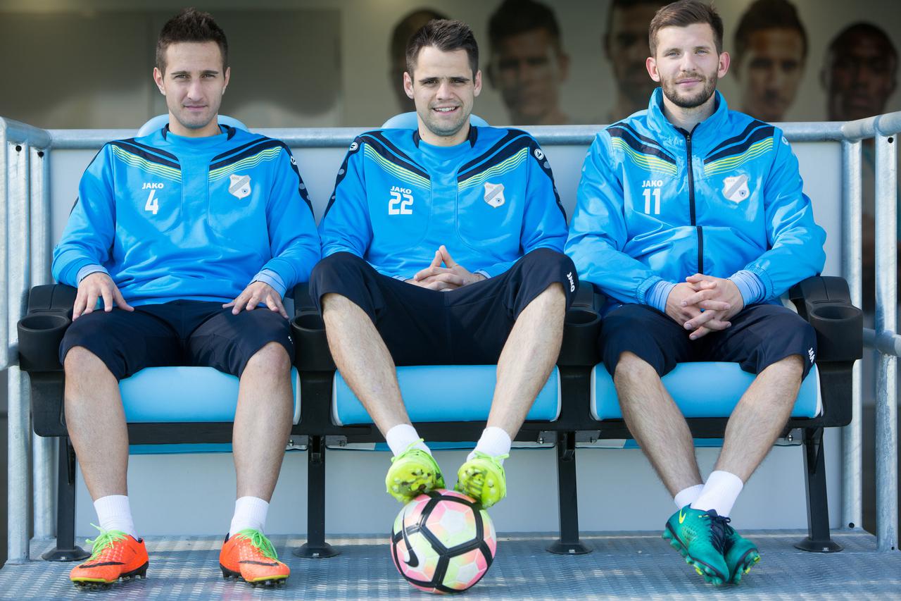08.03.2017., Rijeka - Franko Andrijasevic, Mario Gavranovic i Alexander Gorgon, igraci HNK Rijeka.  Photo: Nel Pavletic/PIXSELL