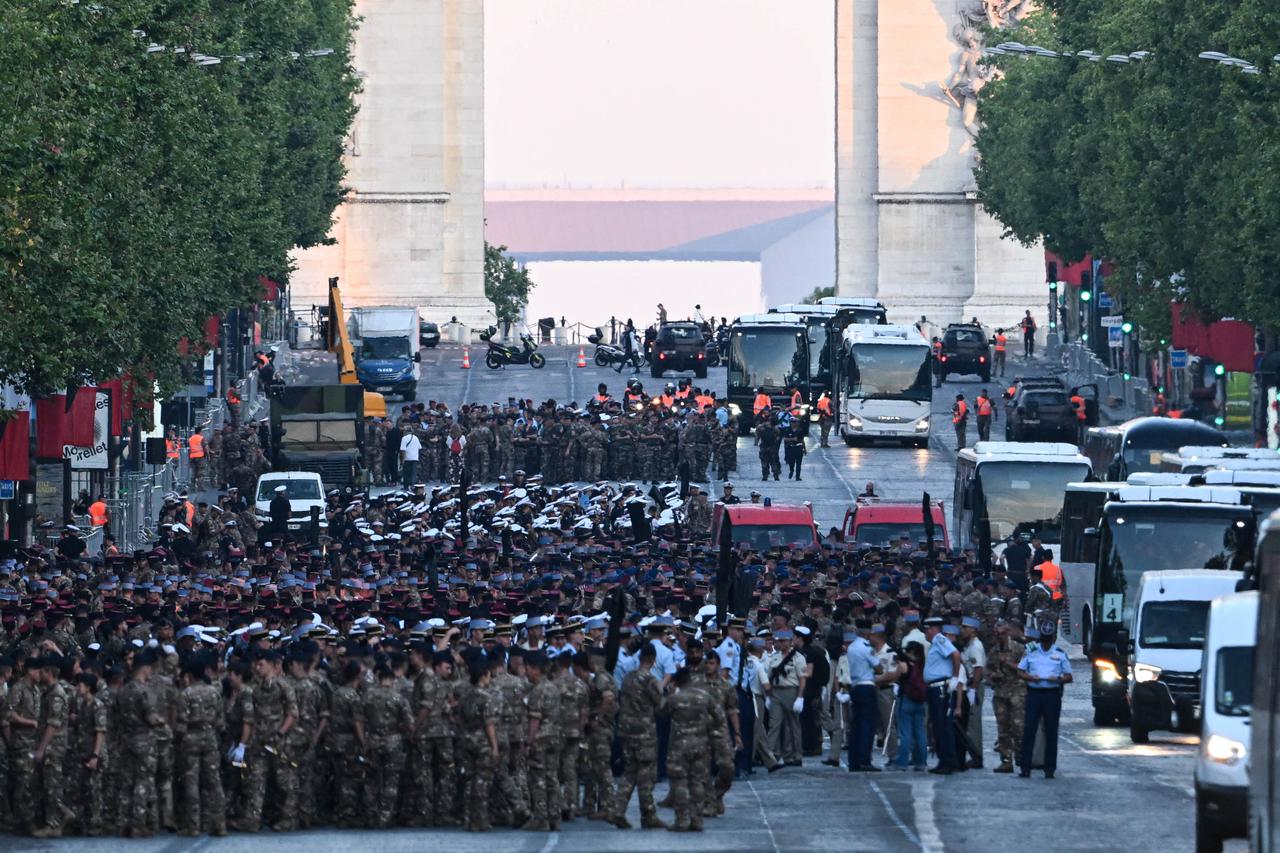 Rehearsal for July 14th 2026 Military Parade on the Champs-Elysees - Paris