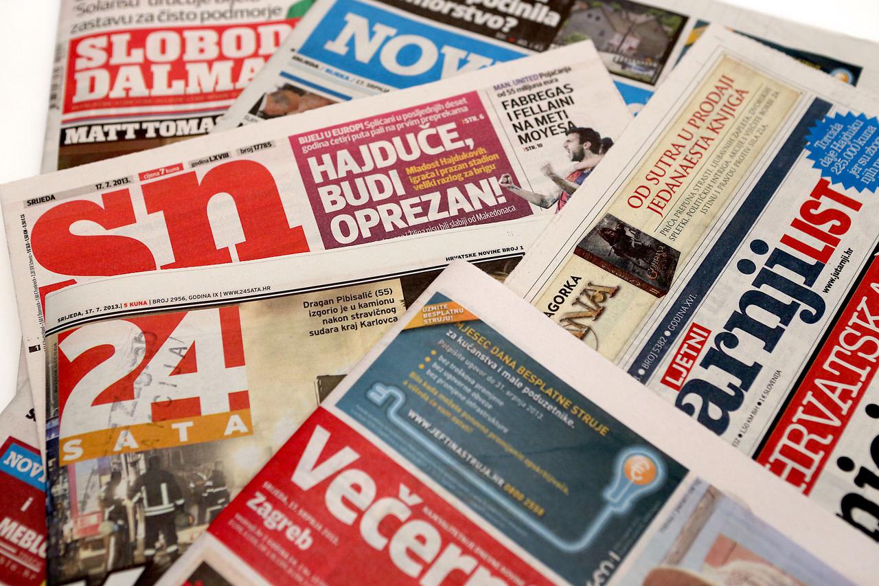 17.07.2013., Zagreb - Primjena zakona o manjem PDV-u za dnevne tiskovine koje objavljuju vise od 25.000 rijeci je odgodjena. Ustavni sud donio je privremenu mjeru da se do daljnjega odgodi primjena zakona prema kojemu dnevni tisak s vise od 25.000 rijeci 