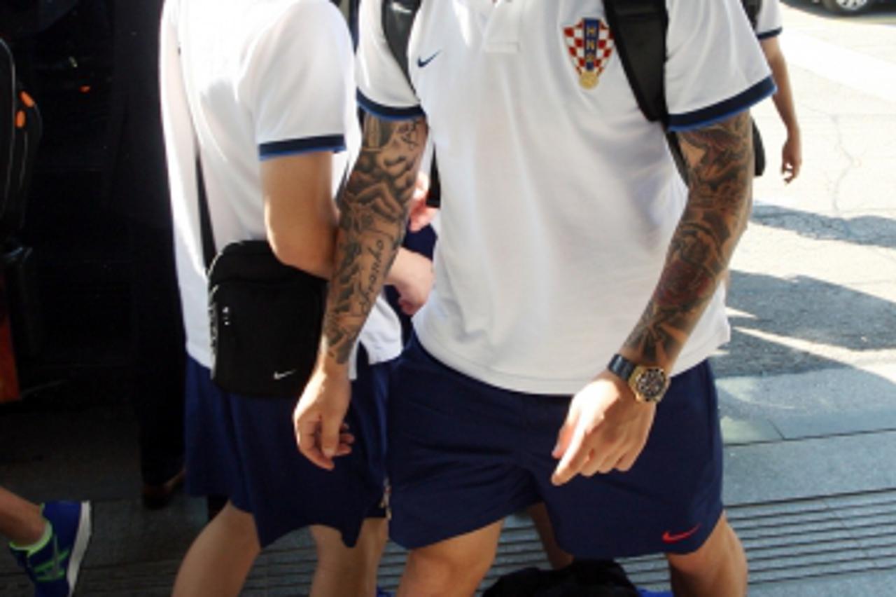 '15.06.2013., Zagreb - Hrvatska nogometna U-20 reprezentacija otputovala na svjetsko prvenstvo u Tursku. Marko Livaja.  Photo: Goran Jakus/PIXSELL'