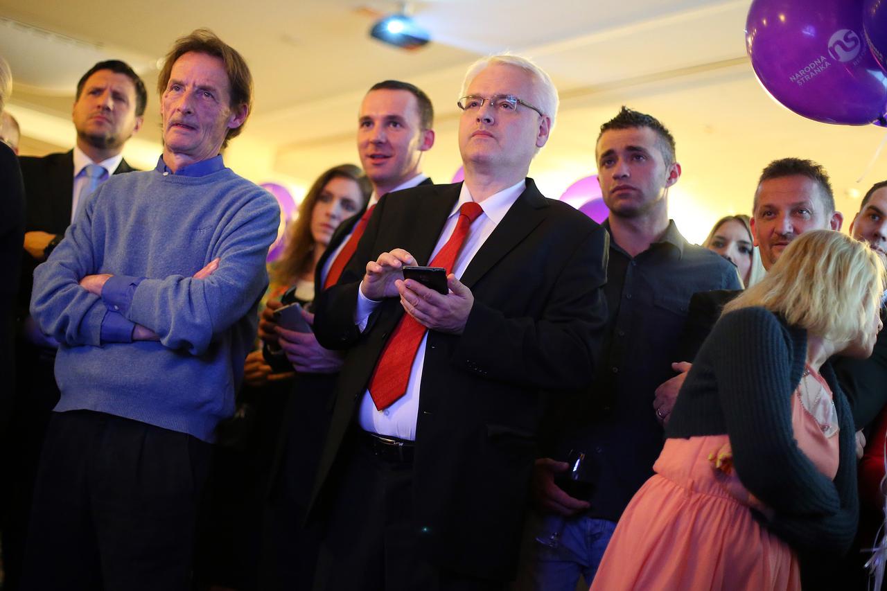 08.11.2015., Zagreb - Docek rezultata parlamentarnih izbora u stozeru Narodne stranke - Reformista u hotelu International. Ivo Josipovic.  