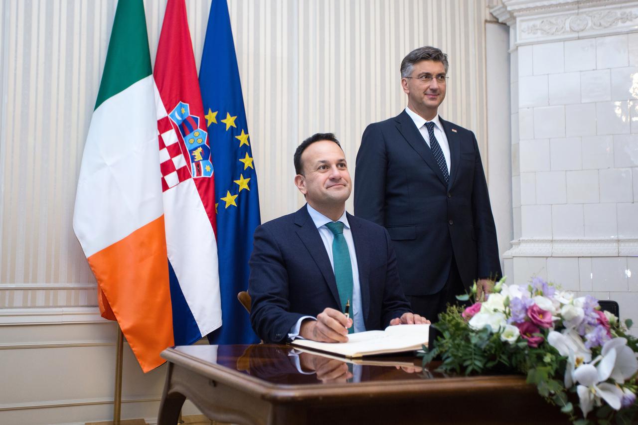 Sastanak Andreja Plenkovića s predsjednikom Vlade Irske Leom Varadkarom