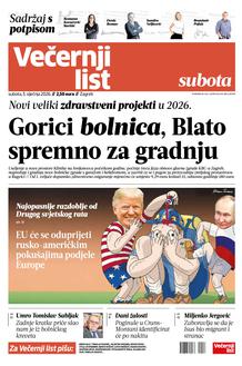 Večernji list naslovnica