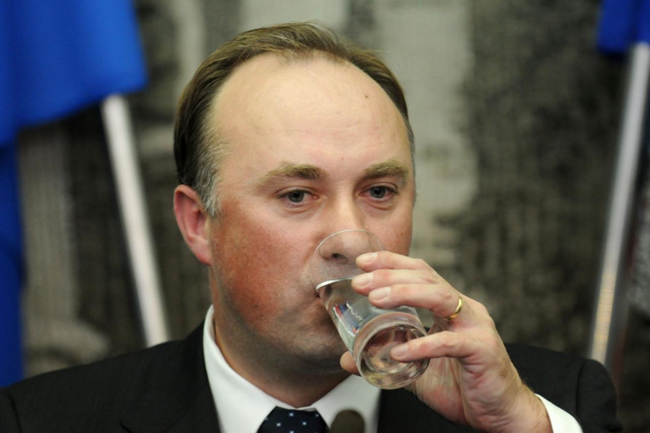 \'Unutrasnja Zagreb Hrvatska 30.10.2009. Presica u Ministarstvu Gospodarstva, rada i poduzetnistva Republike Hrvatske u kojoj je Damir Polancec dao ostavku, Ulica grada Vukovara 78.  Photo: Anto Magza