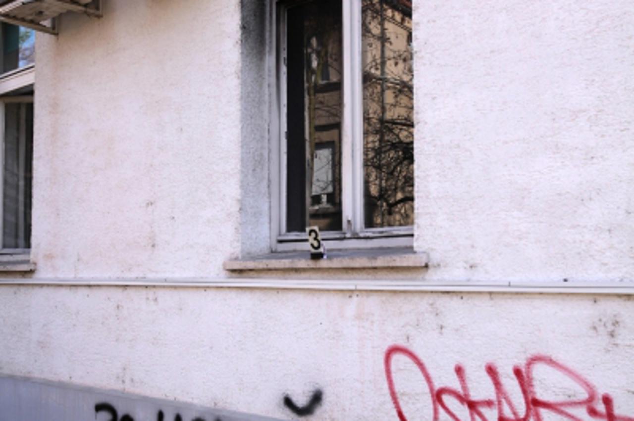 '15.03.2011. Zagreb- Goljak, Specijalna bolnica za zastitu djece s neurorazvojnim smetnjama.Nepoznati pocinitelji na zapadnoj strani objekta bacili su zapaljivu tekucinu koja je izazvala manji pozar.P