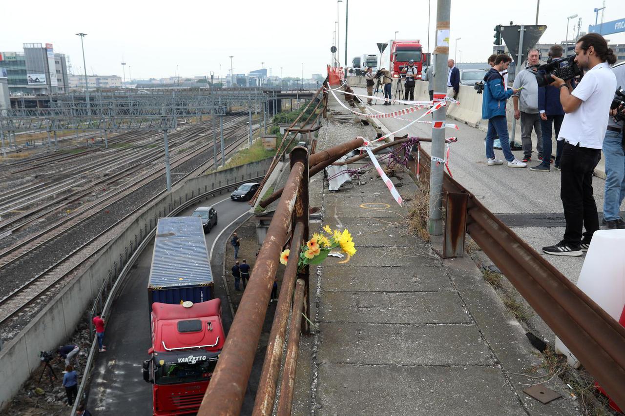 Mjesto tragične autobusne nesreće kod Venecije