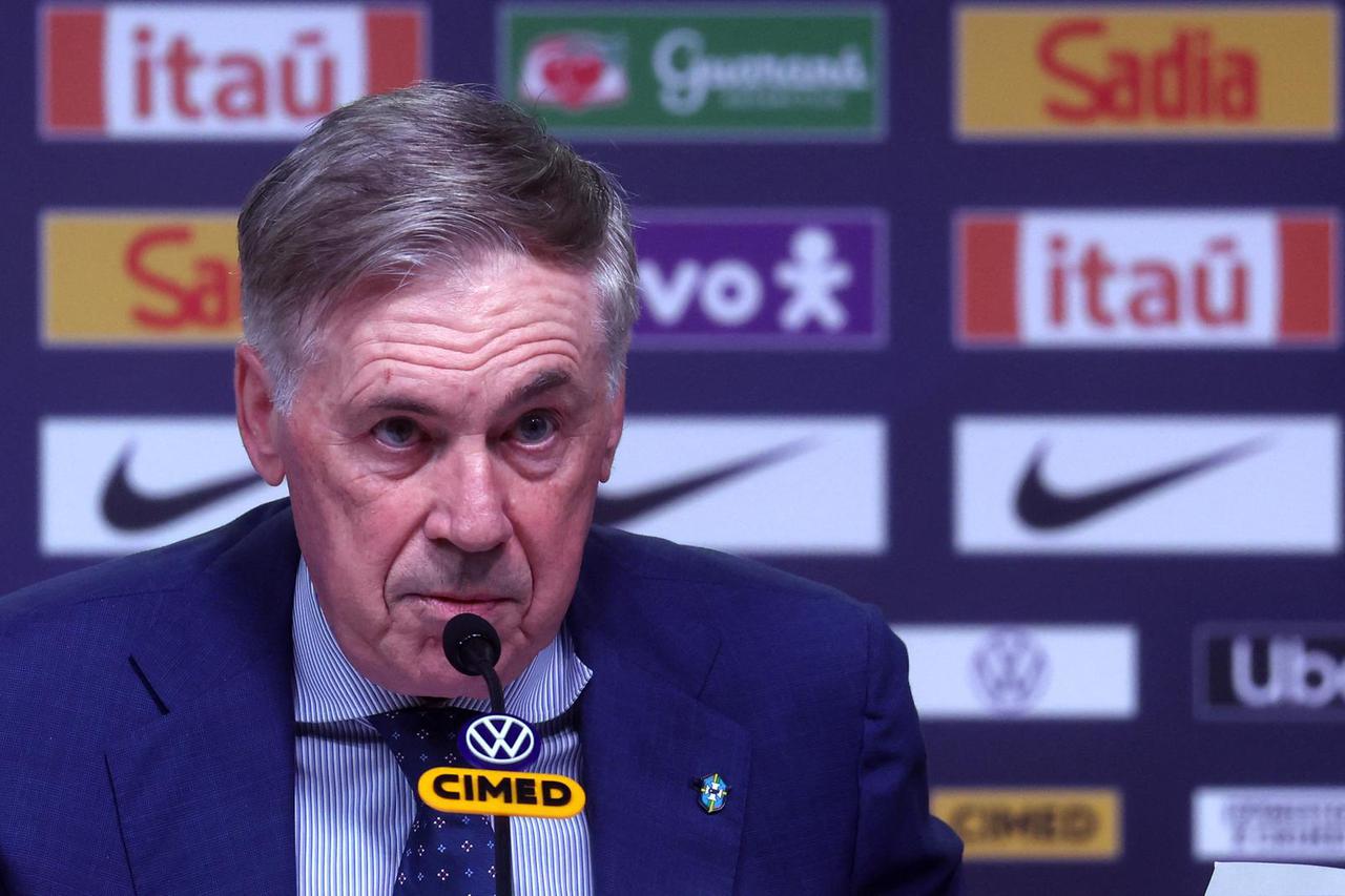 Brazil coach Carlo Ancelotti Press Conference