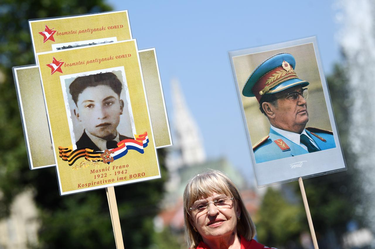 Zagreb: Mimohod "Besmrtni partizanski odred" povodom Dana antifašističke borbe