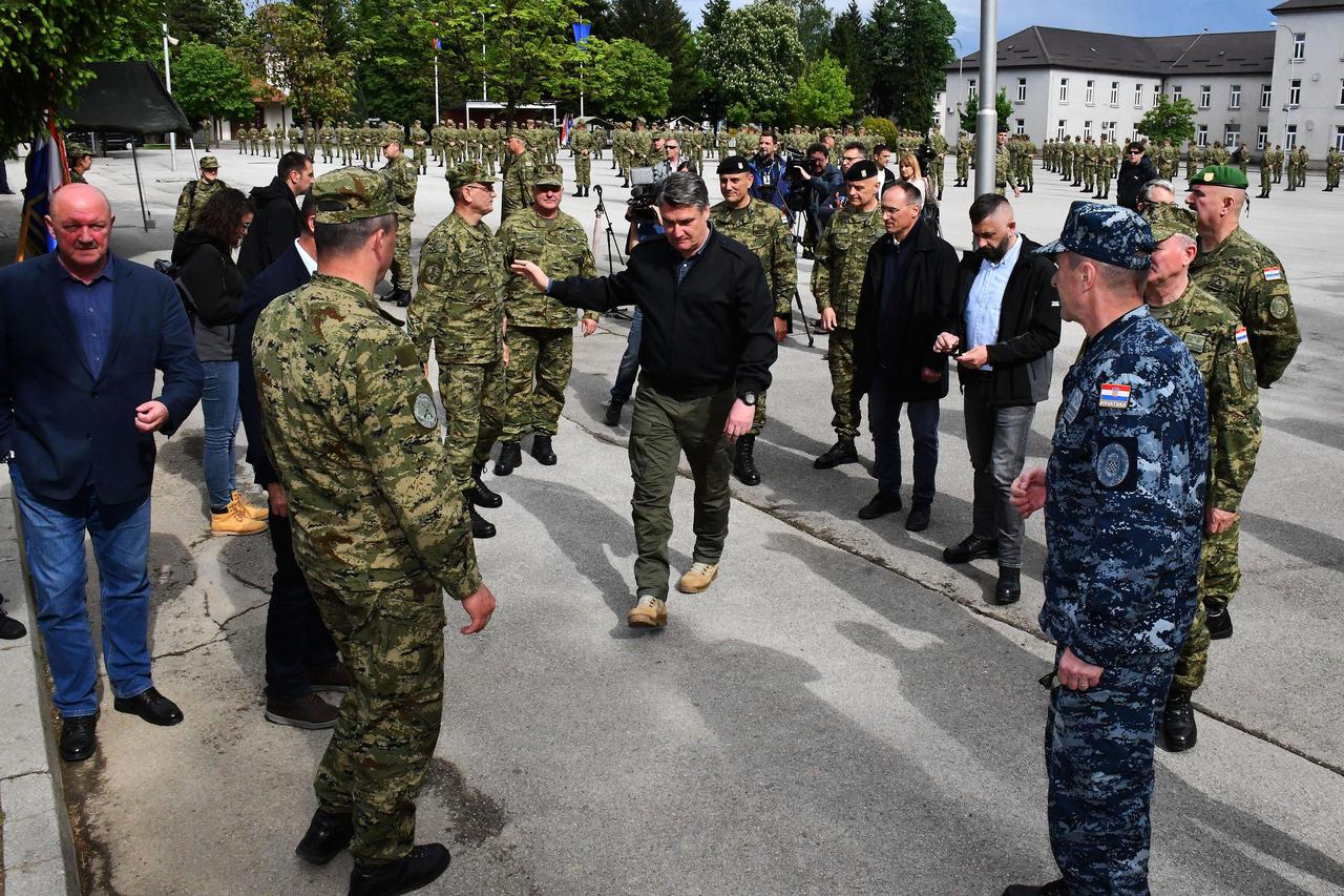 Požega: Predsjednik Zoran Milanović na polaganju prisege 30. naraštaja ročnika