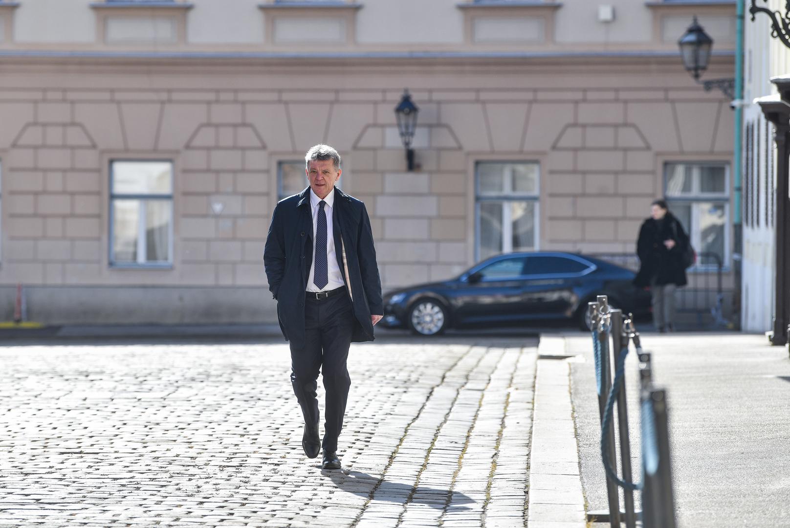 06.02.2024., Zagreb -  Ivan Turudic dosao u Banske dvore na sjednicu vladajuce koalicije  Photo: Josip Regovic/PIXSELL