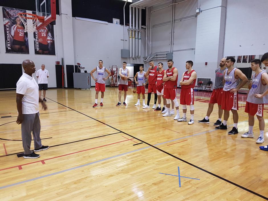 Trening hrvatskih košarkaša - Ljetna liga u Las Vegasu