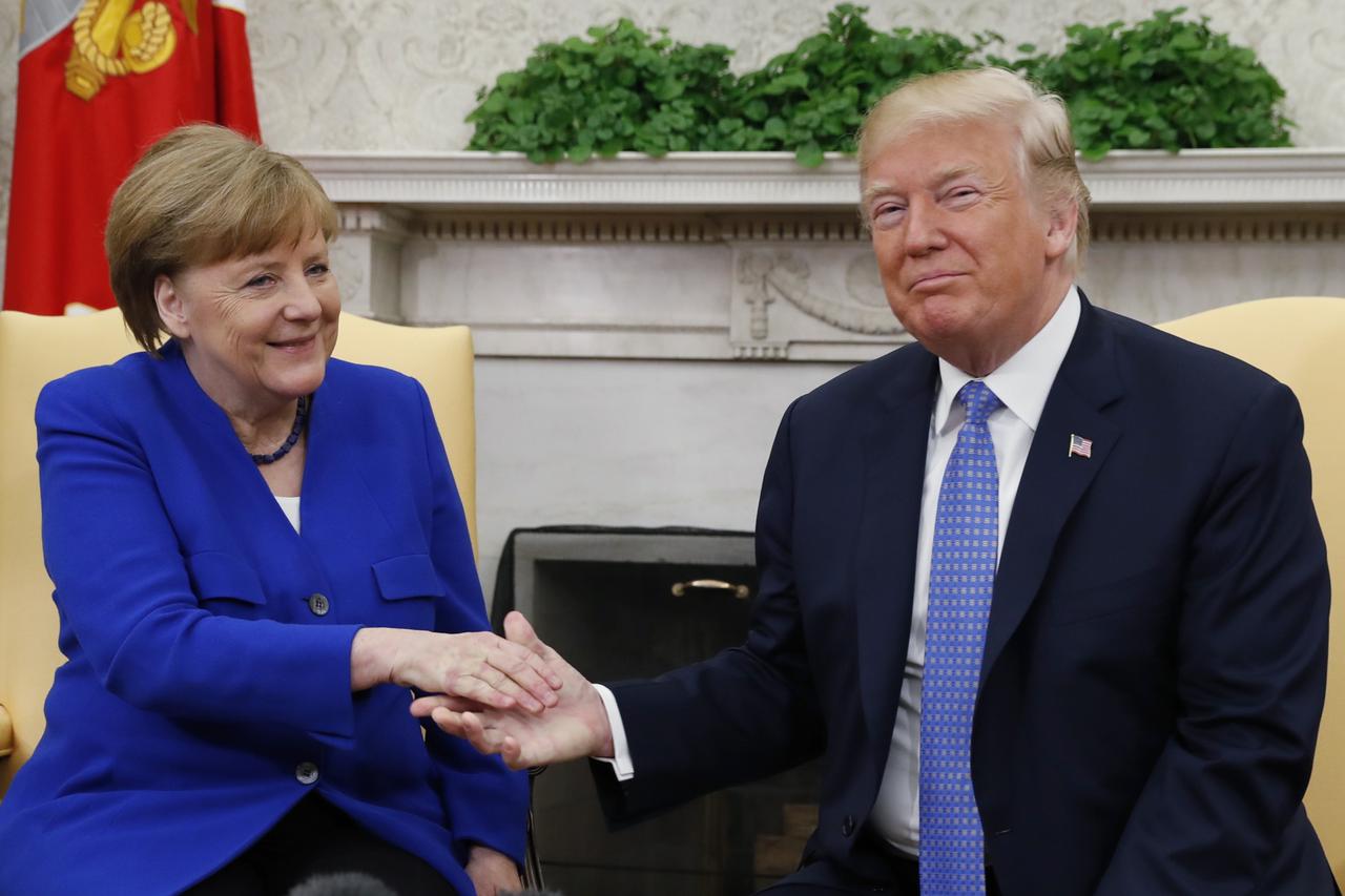 Donald Trump i Angela Merkel