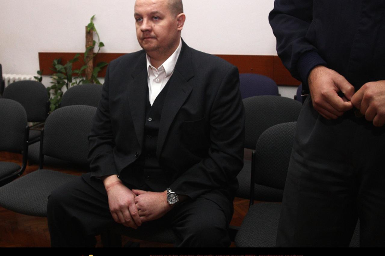 \'13.10.2011., Zagreb - Na Zupanijskom sudu pocelo je sudjenje Sinisi Sostaricu zbog ubojstva mladica na Jarunu. Photo: Zeljko Hladika/PIXSELL\'