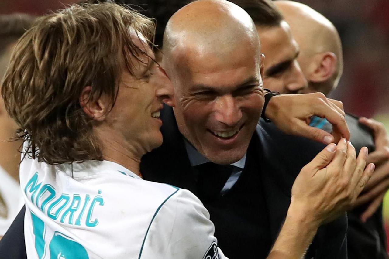 Luka Modrić i Zinedine Zidane