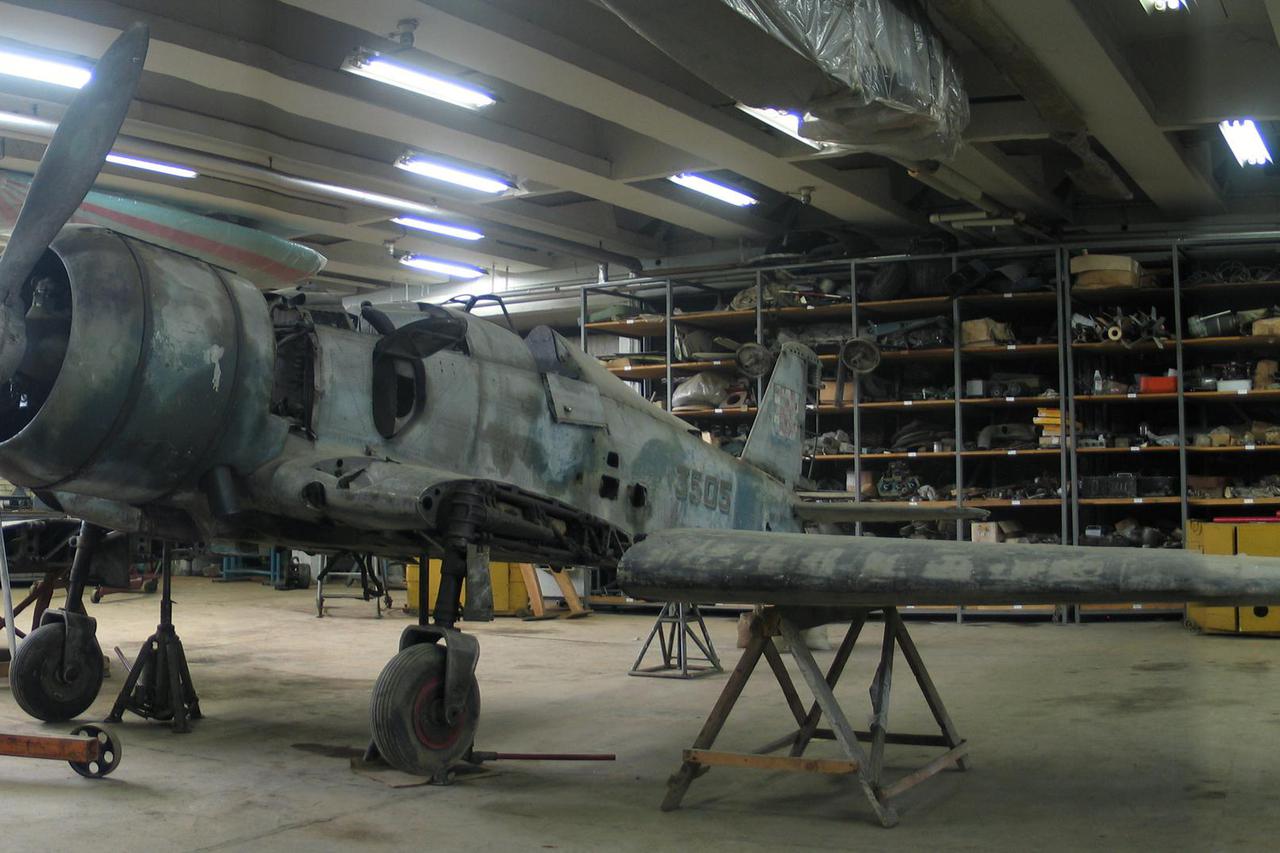 Zrakoplov G.50 bis koji se čuva u muzeju u  Beogradu svjetski je raritet