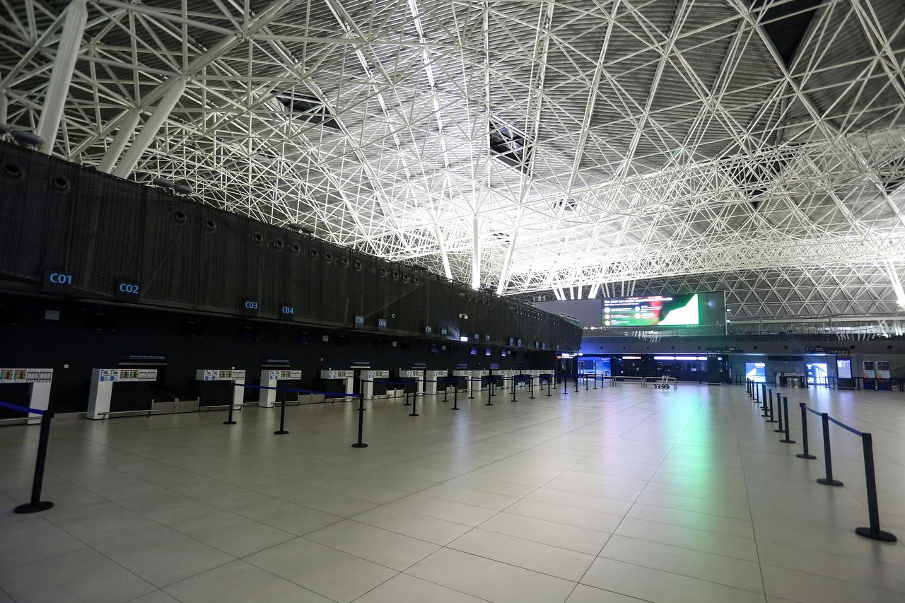 Zagreb: Potpuno prazna zračna luka dr. Franjo Tuđman