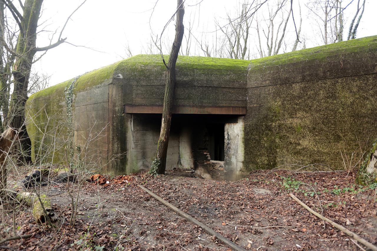 02.03.2016., Zagreb - Zapovjedni bunker SS divizije Prinz Eugen iz 2. Svjetskog rata, a koji se nalazi pored ciglane na Crnomercu.  Photo: Luka Stanzl/PIXSELL