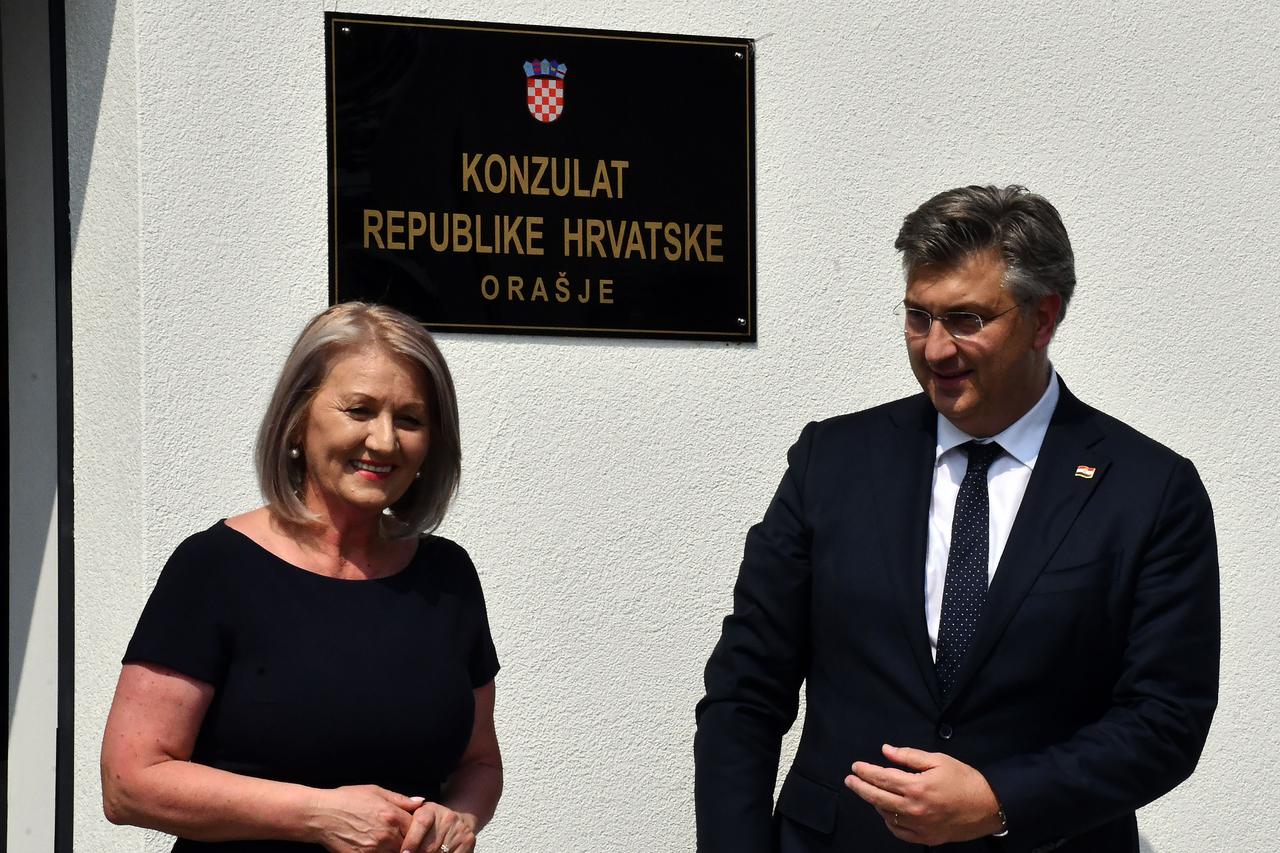 Orašje: Andrej Plenković na otvorenju Konzulata Republike Hrvatske u BiH