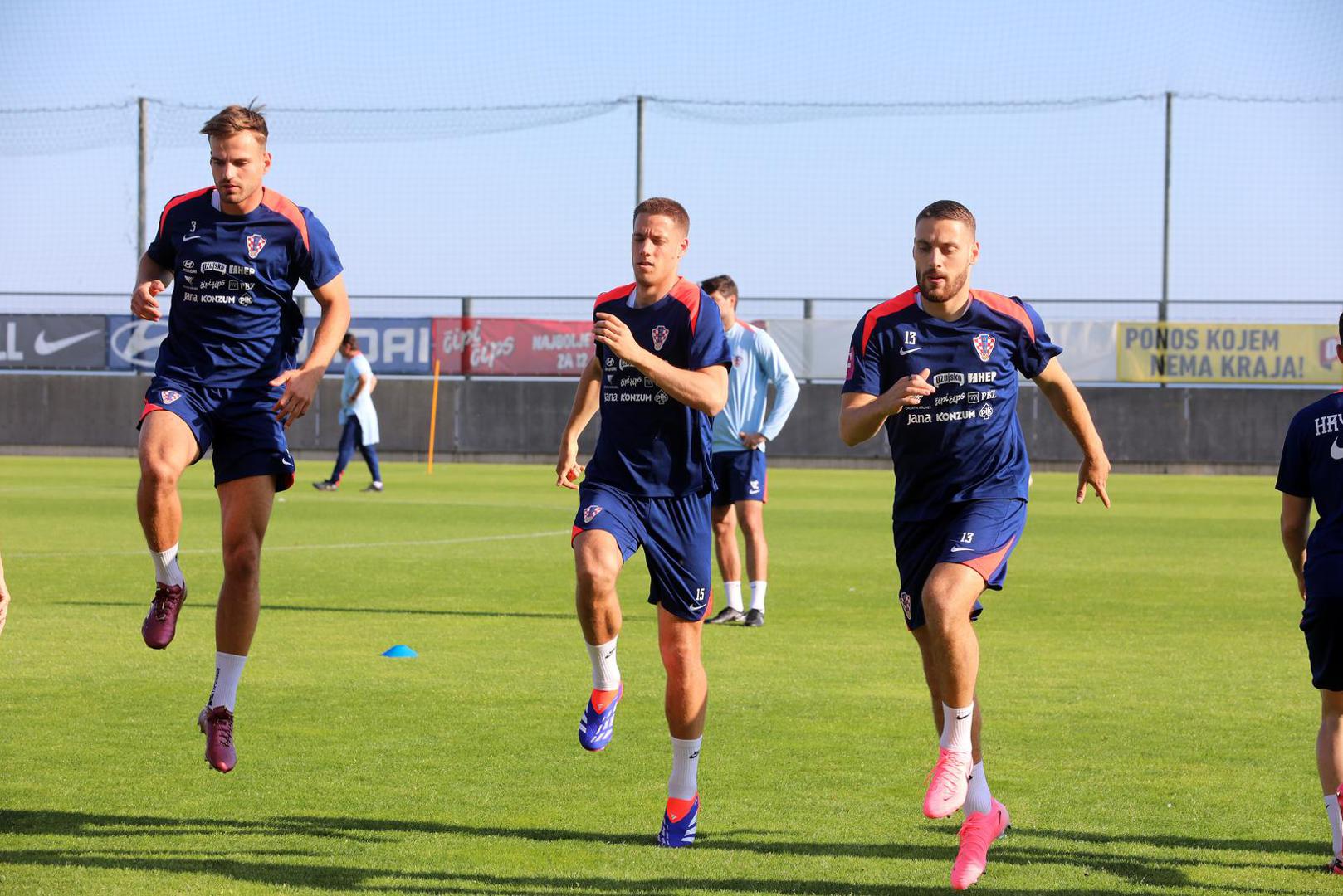 06.06.2024., Rijeka - Trening Hrvatske nogometne reprezentacije na pomocnom terenu stadiona na Rujevici. Photo: Goran Kovacic/PIXSELL