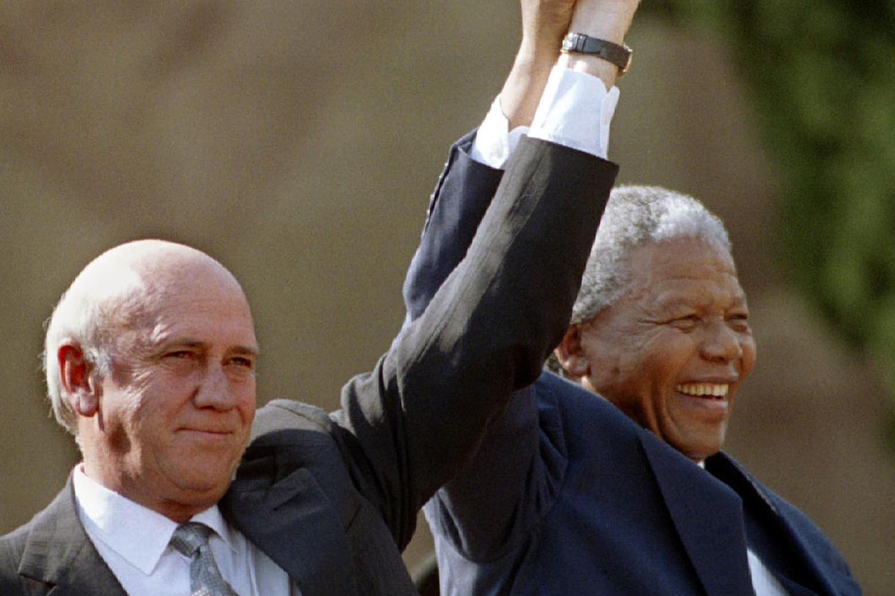 Nelson Mandela Frederic De Klerk