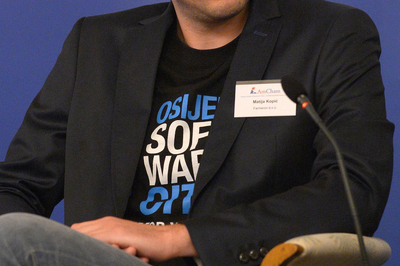 28.05.2014., Zagreb - U hotelu Sheraton odrzana konferencija o intelektualnom vlasnistvu - Intelektiv. Okrugli stol na temu o zastiti intelektualnog vlasnistva. Matija Kopic.  Photo: Marko Lukunic/PIXSELL