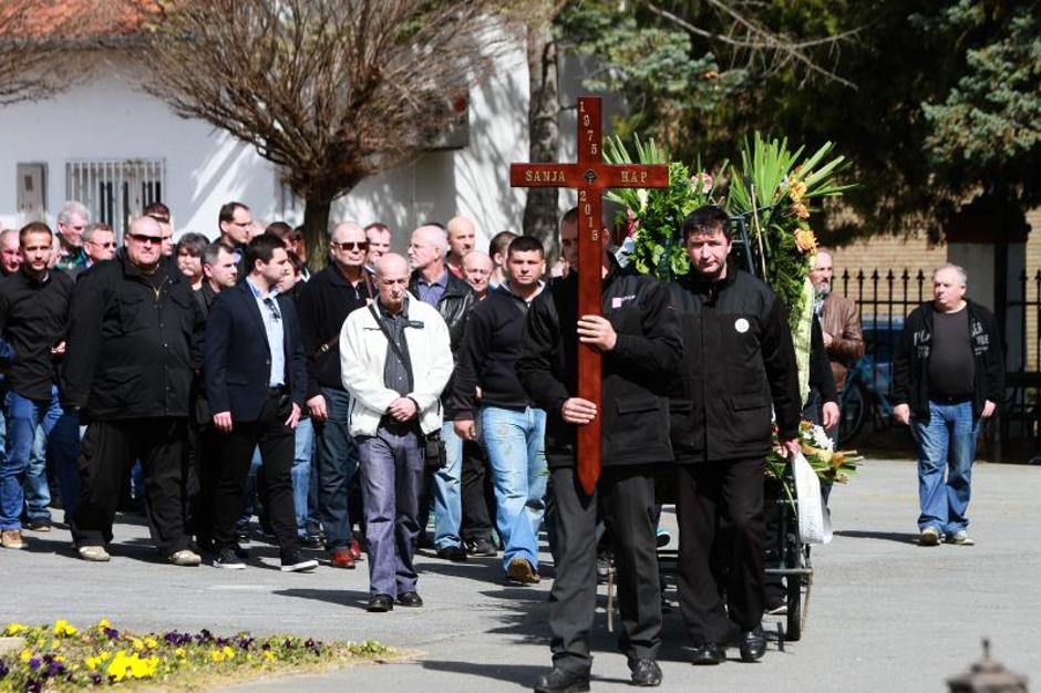 Sanja Hap,Osijek,pogreb