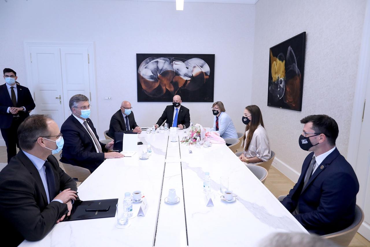 Plenković primio svjetsku prvakinju u judu 2021. Barbaru Matić