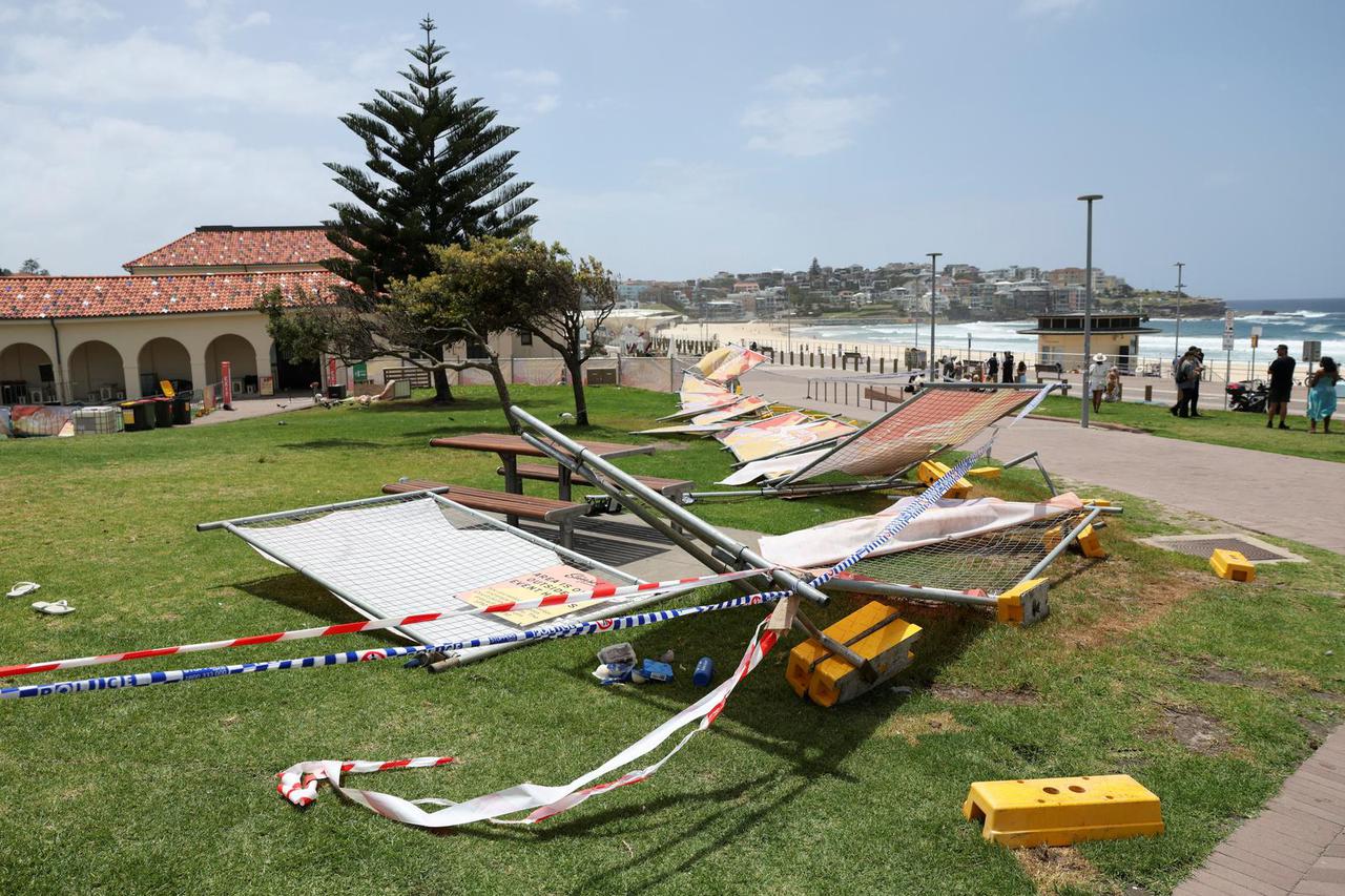 Aftermath of shooting incident at Bondi Beach in Sydney