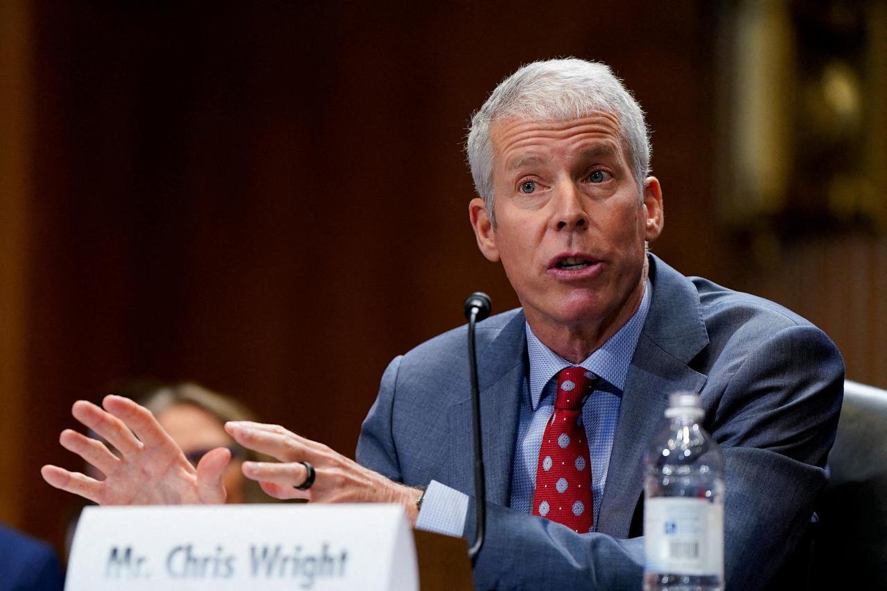 FILE PHOTO: Chris Wright is seen at a hearing in Washington