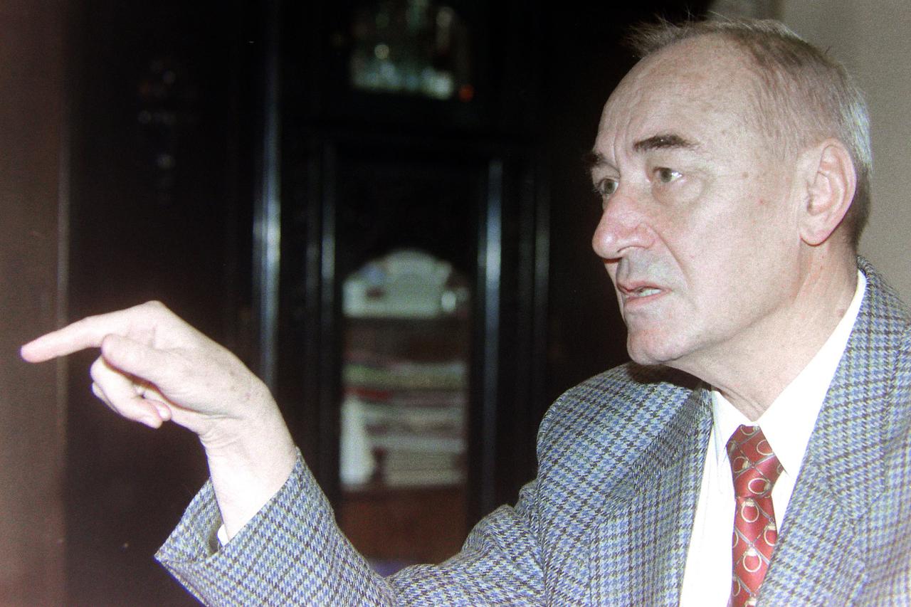 01.12.1997. Zagreb - Politicar Franjo Greguric. Photo: Patrik Macek/PIXSELL