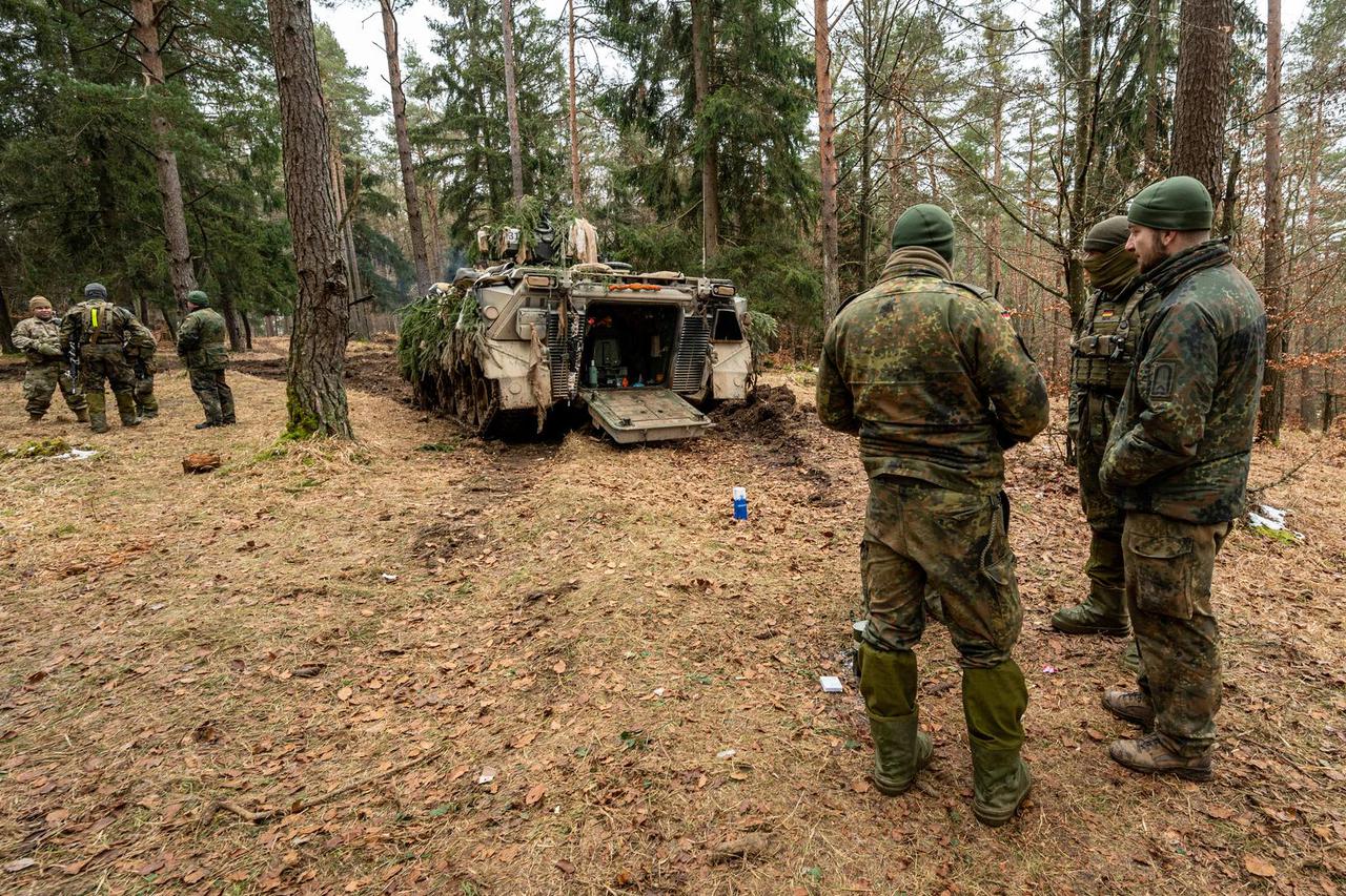Military exercise in the Upper Palatinate