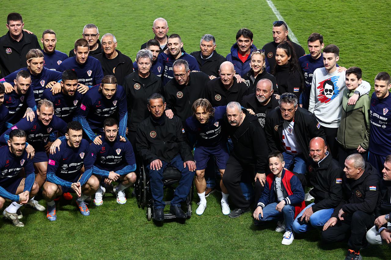 Dugopolje: Trening Hrvatske nogometne reprezentacije
