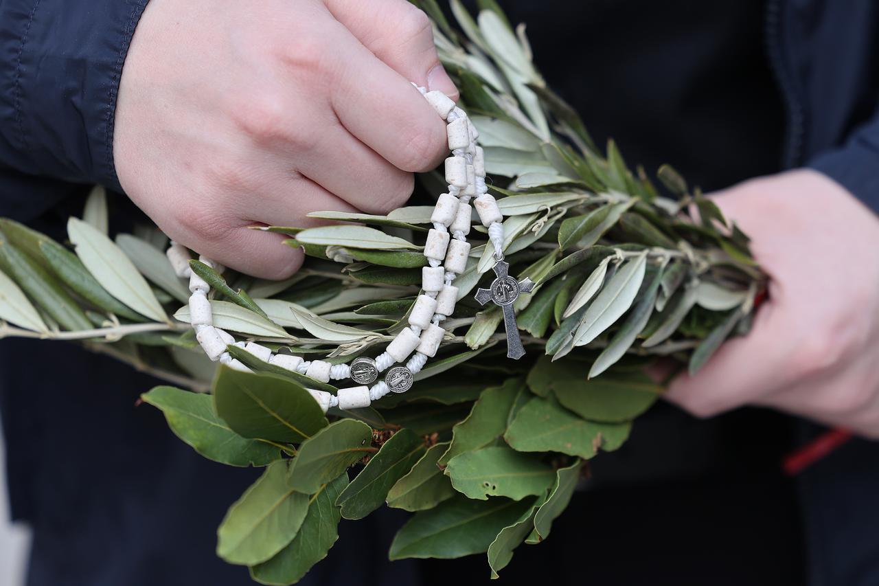 Zagreb: Kardinal Josip Bozanić predvodio je misno slavlje na blagdan Cvjetnice